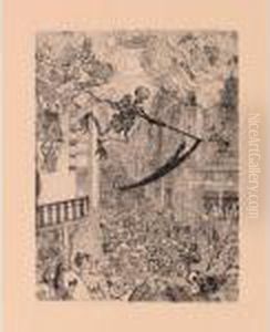 La Mort Poursuivant Le Troupeau Humain (e.106) by James Ensor