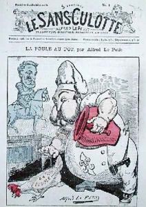 Le Poule au Pot caricature of Henri Charles Ferdinand Marie Dieudonne 1820-83 Count of Chambord by Alfred Le Petit