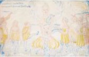 Bas Bleus Isabelle's Invoquant Laurent Tailhade by James Ensor