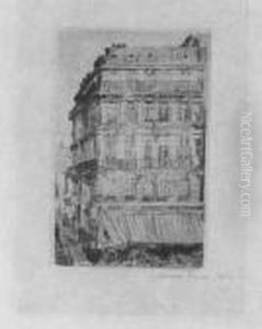 The Orchard (#) Rue Du Bon Secours (#) House On The Boulevard Anspach by James Ensor