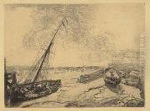Barques Echouees by James Ensor