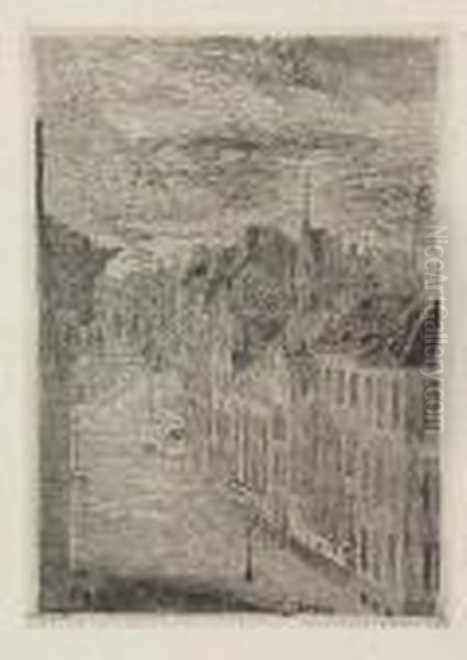 Two Etchings. Steamboats<</b> - view 1