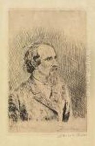 Portrait De Hector Denis<</b> by James Ensor