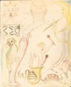 Figures With Musical Symbols by James Ensor