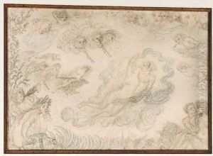 Danse Sous Les Nuages - Dance Under The Clouds by James Ensor
