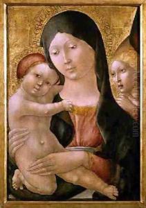 Madonna and Child with an Angel by da Verona Liberale (Bonfanti)
