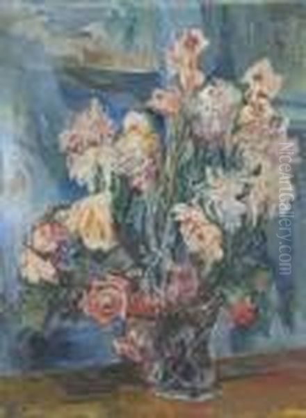 Bouquet De Fleurs Blanches Et Roses - view 1
