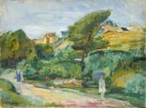 Paysage Avec Promeneuse