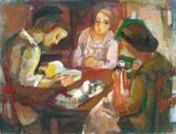 Trois Femmes Attablees - view 1