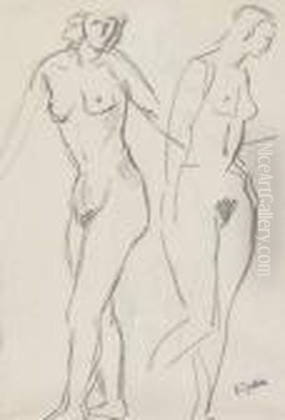 Zwei Entblosste Frauen. - view 1