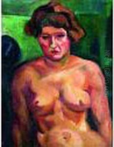 Femme Nue En Buste by Henri Epstein
