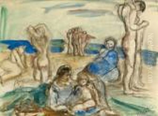 Les Baigneuses. - view 1