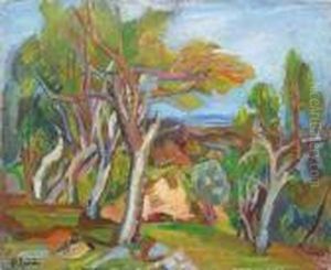 Paysage Aux Arbres (ca.1925) by Henri Epstein