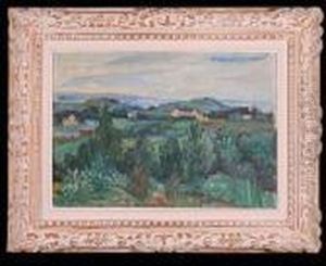 Pejzaz Z Morzem W Tle by Henri Epstein