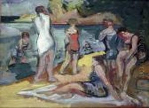 Women Bathing by Henri Epstein