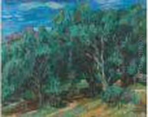 Paysage De Provence, Les Oliviers by Henri Epstein