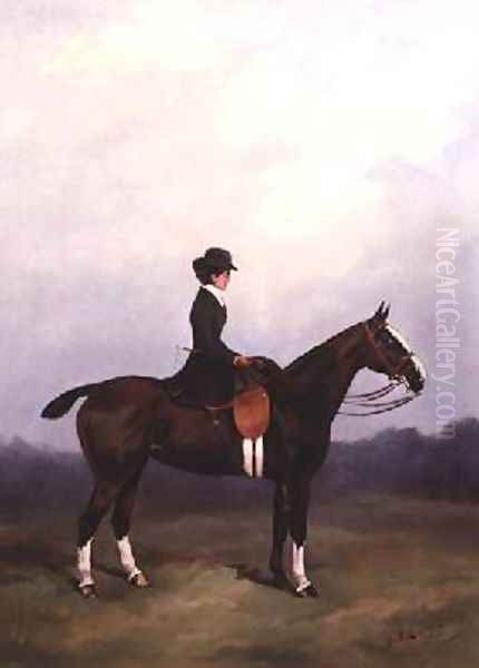 Lady Riding Side-saddle - view 1