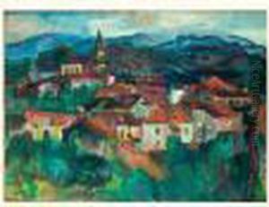 Village Basque by Henri Epstein