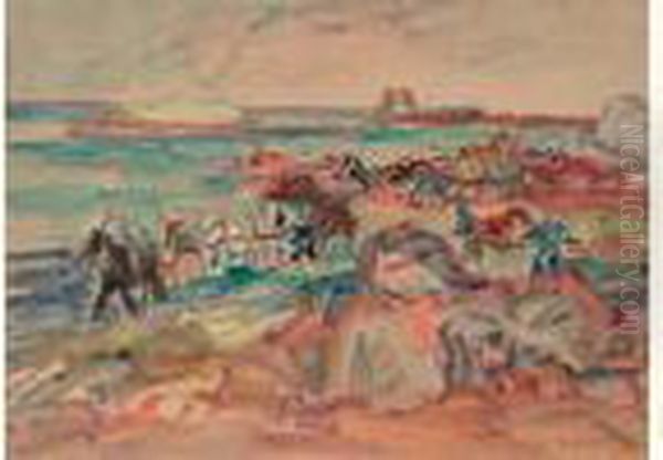Etudie A
 Munich, Puis Arrive A Paris En 1911. A Montparnasse, Il Suit Les
 Cours D'une Academie Libre Et Reside A La Ruche Ou Il Se Lie A
 Kremegne, Modigliani Et Soutine. Deporte En Allemagne, Epstein
 Disparait En - view 1