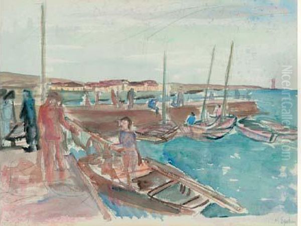 Etudie A
Munich, Puis Arrive A Paris En 1911. A Montparnasse, Il Suit Les
Cours D'une Academie Libre Et Reside A La Ruche Ou Il Se Lie A
Kremegne, Modigliani Et Soutine. Deporte En Allemagne, Epstein
Disparait En - view 1
