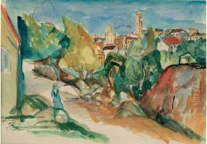 Etudie A
Munich, Puis Arrive A Paris En 1911. A Montparnasse, Il Suit Les
Cours D'une Academie Libre Et Reside A La Ruche Ou Il Se Lie A
Kremegne, Modigliani Et Soutine. Deporte En Allemagne, Epstein
Disparait En by Henri Epstein
