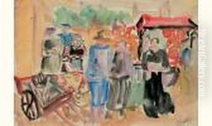 Etudie A
Munich, Puis Arrive A Paris En 1911. A Montparnasse, Il Suit Les
Cours D'une Academie Libre Et Reside A La Ruche Ou Il Se Lie A
Kremegne, Modigliani Et Soutine. Deporte En Allemagne, Epstein
Disparait En by Henri Epstein