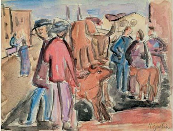 Etudie A
 Munich, Puis Arrive A Paris En 1911. A Montparnasse, Il Suit Les
 Cours D'une Academie Libre Et Reside A La Ruche Ou Il Se Lie A
 Kremegne, Modigliani Et Soutine. Deporte En Allemagne, Epstein
 Disparait En - view 1