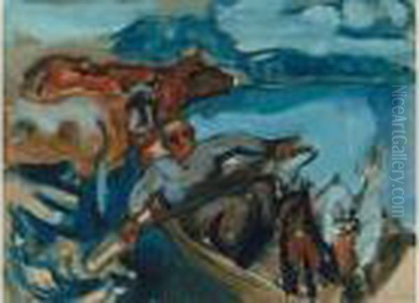 Etudie A
Munich, Puis Arrive A Paris En 1911. A Montparnasse, Il Suit Les
Cours D'une Academie Libre Et Reside A La Ruche Ou Il Se Lie A
Kremegne, Modigliani Et Soutine. Deporte En Allemagne, Epstein
Disparait En - view 1