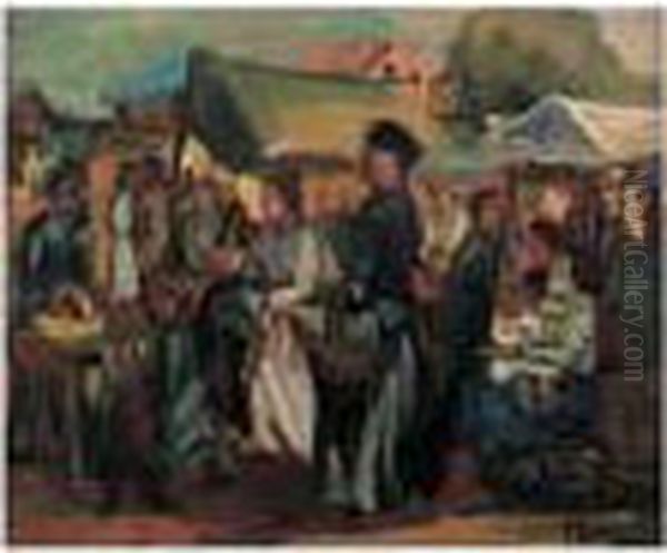Scene De Marche En Pologne, Circa 1920 - view 1