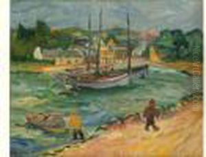 Port En Bretagne. by Henri Epstein