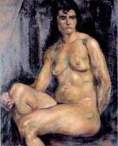 Akt Siedzacej Kobiety, Ok. 1920 by Henri Epstein