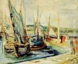 Lodzie Rybackie W Porcie by Henri Epstein