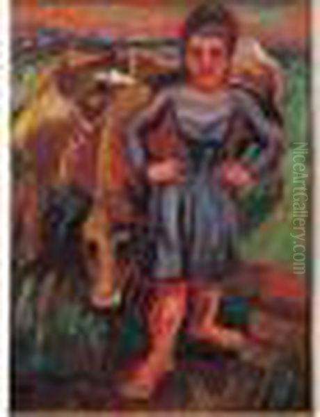 Femme Et Son Troupeau - view 1