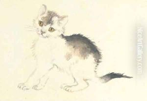 A cat by Klavdiy Vasilievich Lebedev