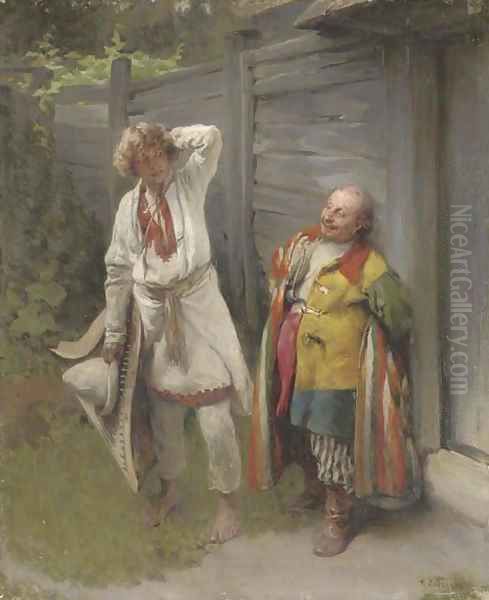 The jester and the gusli player - view 1