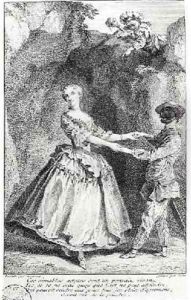 Harlequin and Colombine in a comedy by Louis de Boissy 1694-1758 by Nicolas Lancret