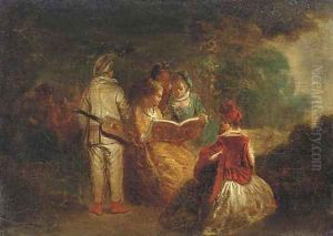 The story teller by Nicolas Lancret