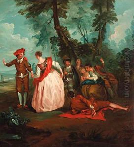 A Fte Champtre by Nicolas Lancret