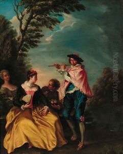 Scene Galante by Nicolas Lancret
