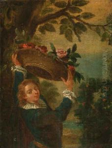 The garland bearer by Nicolas Lancret