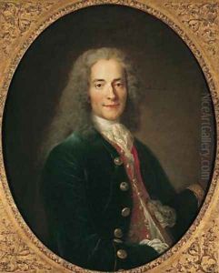 Portrait of Voltaire 1694-1778 by Largilliere, Nicholas de
