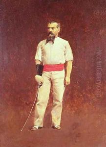 Richard Burton 1821-90 in Fencing Dress