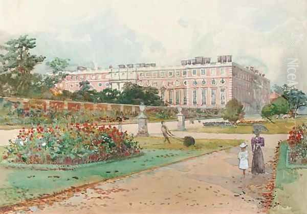 In the gardens, Hampton Court Palace - view 1
