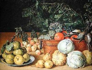 Still Life with Fruit 1642 by Gottfried Libalt