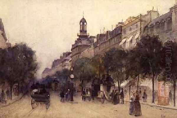 The Boulevard des Italiens Paris 1887 - view 1