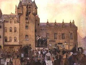 Before the Ballot Act Canongate Tolbooth Edinburgh 1884 Before the Ballot Act Canongate Tolbooth Edinburgh 1884