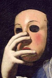 Woman with a Mask by Lorenzo Lippi