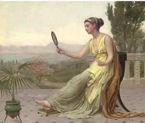 Beauty's reflection by William Ward Laing