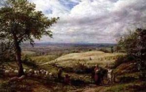 The Wayfarers 1872 by James Thomas Linnell