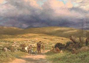 On the moor by James Thomas Linnell